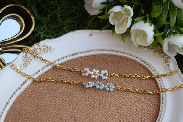 Bracelet Maille 3 Fleurs - Margot